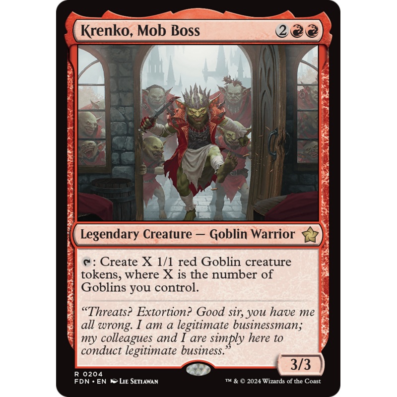 Krenko, Mob Boss [Foundations]