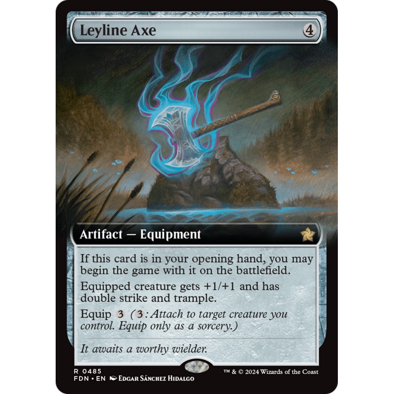 Leyline Axe (Extended Art) [Foundations]