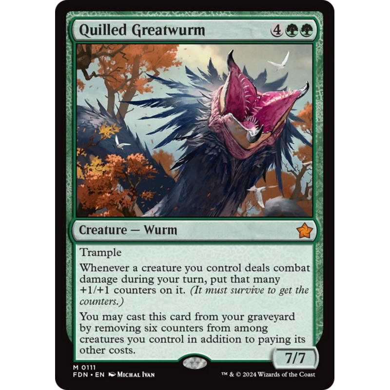 Quilled Greatwurm [Foundations]