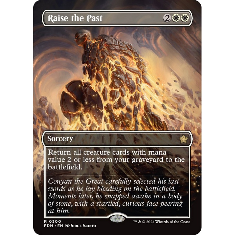 Raise the Past (Borderless) [Foundations]