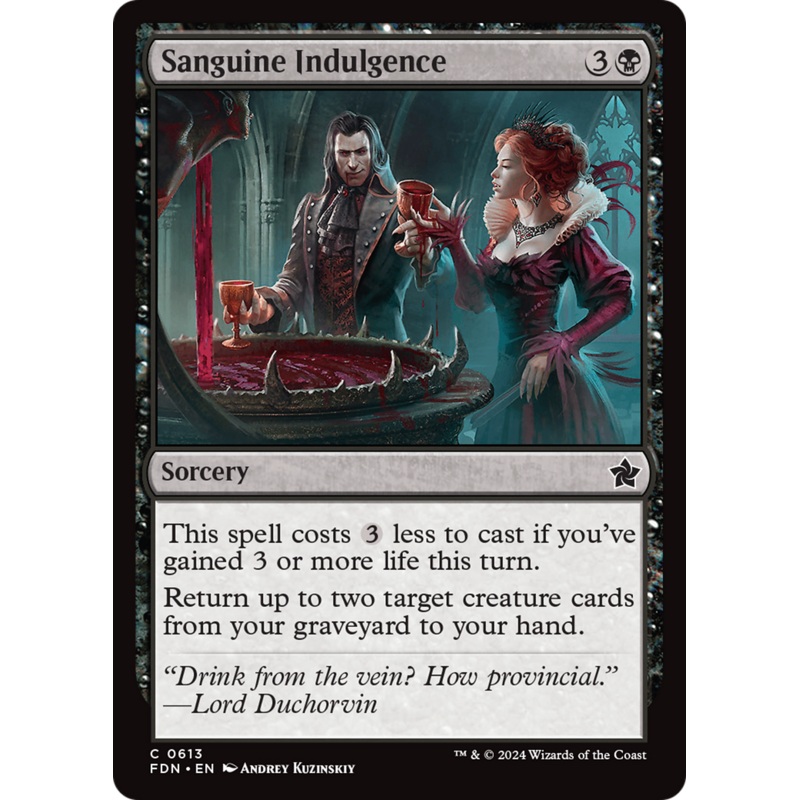 Sanguine Indulgence [Foundations]