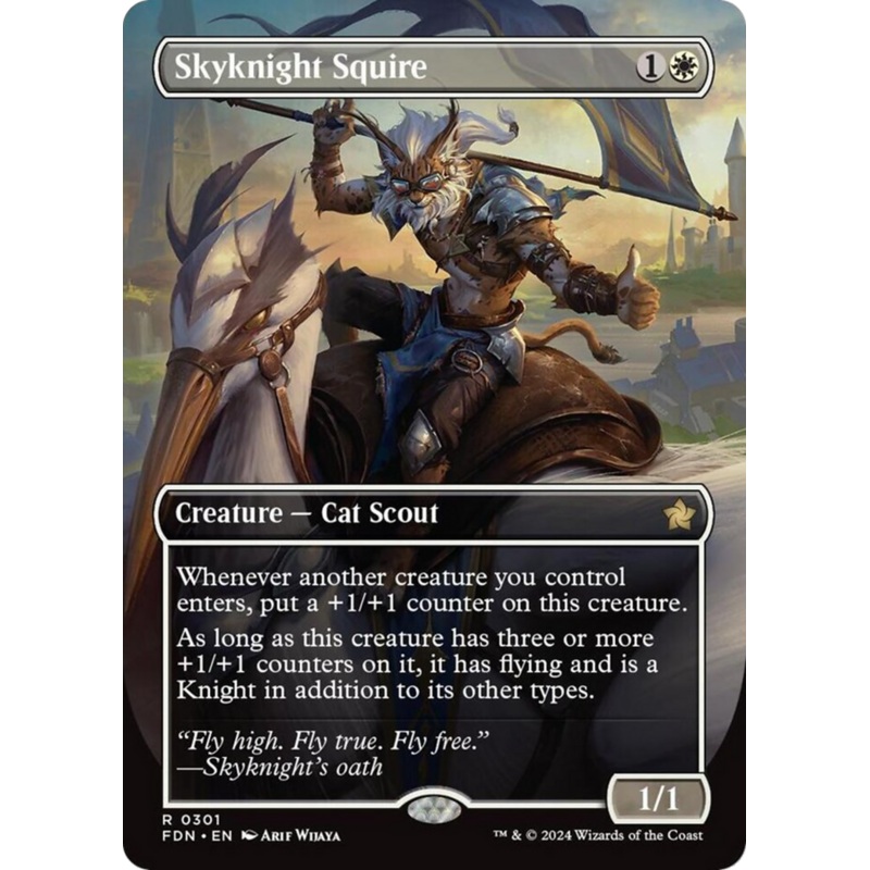 Skyknight Squire (Borderless) [Foundations]