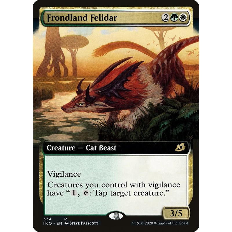 Frondland Felidar (Extended Art) [Ikoria: Lair of Behemoths]