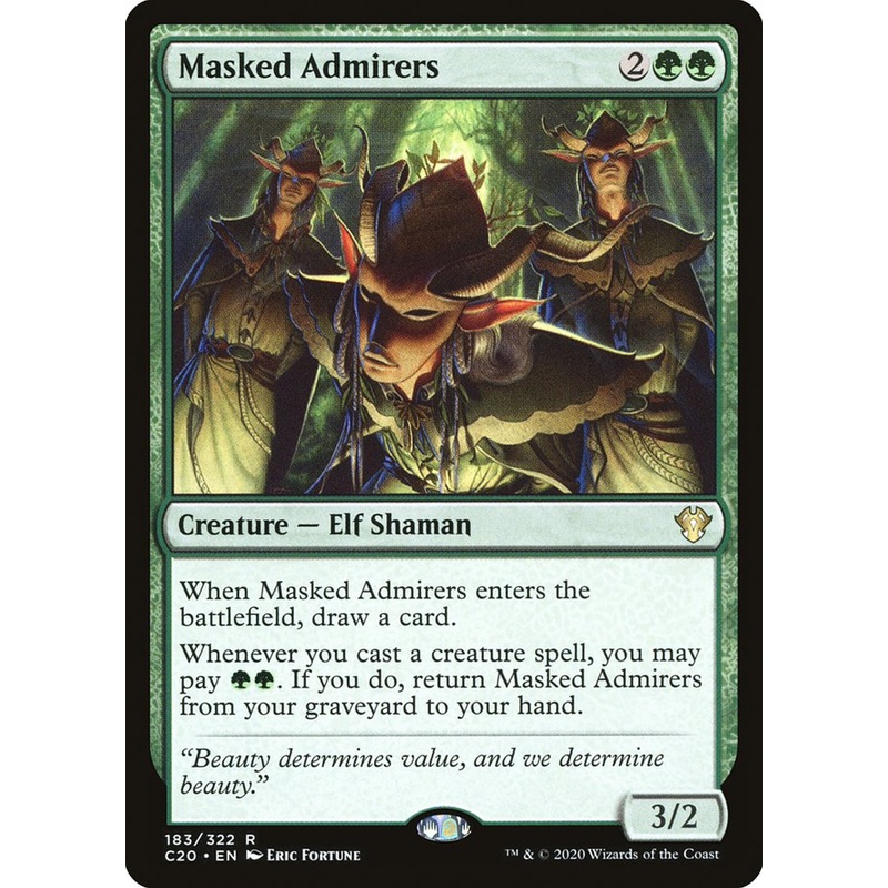 Masked Admirers [Commander 2020]