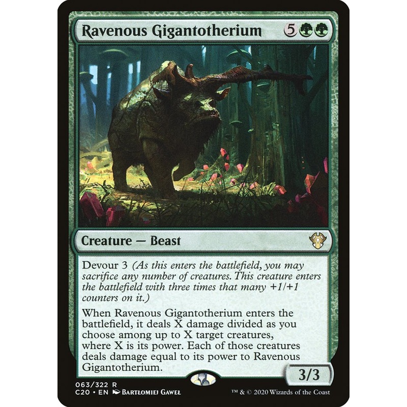 Ravenous Gigantotherium [Commander 2020]