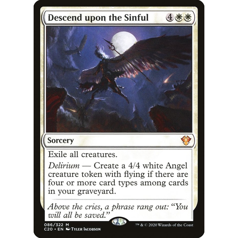 Descend upon the Sinful [Commander 2020]