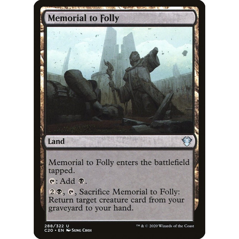 Memorial to Folly [Commander 2020]