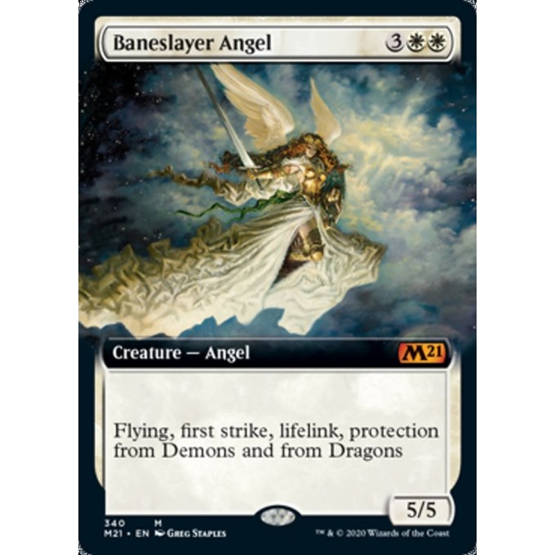 Baneslayer Angel (Extended Art) [Core Set 2021]