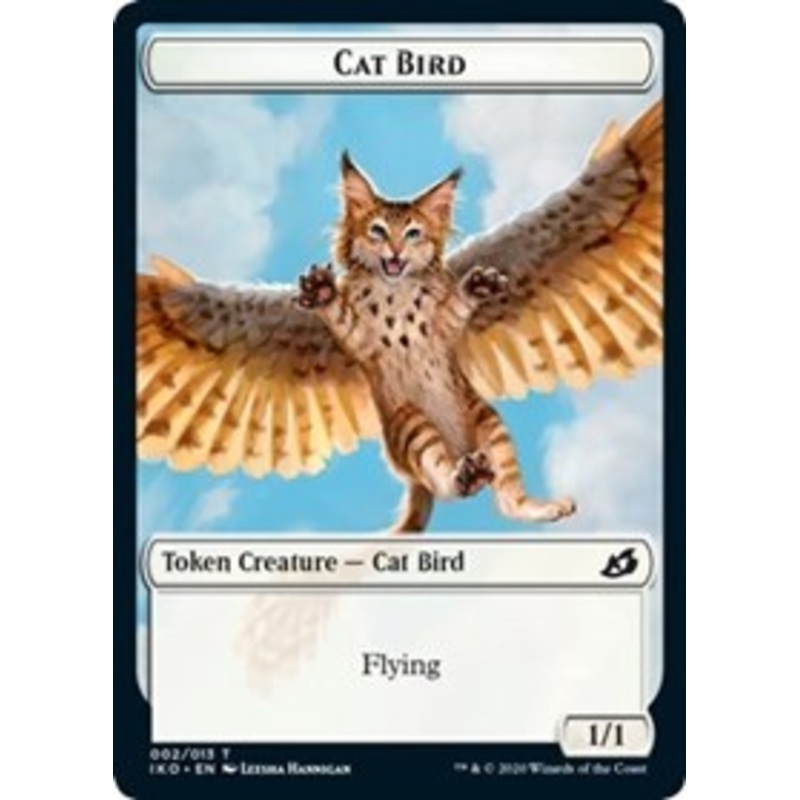 Cat Bird // Human Soldier (004) Double-Sided Token [Ikoria: Lair of Behemoths Tokens]