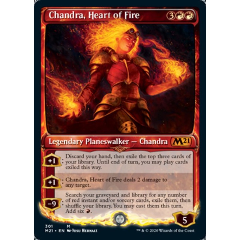 Chandra, Heart of Fire (Showcase) [Core Set 2021]