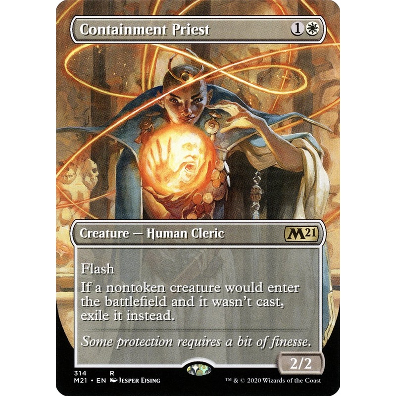 Containment Priest (Borderless Alternate Art) [Core Set 2021]