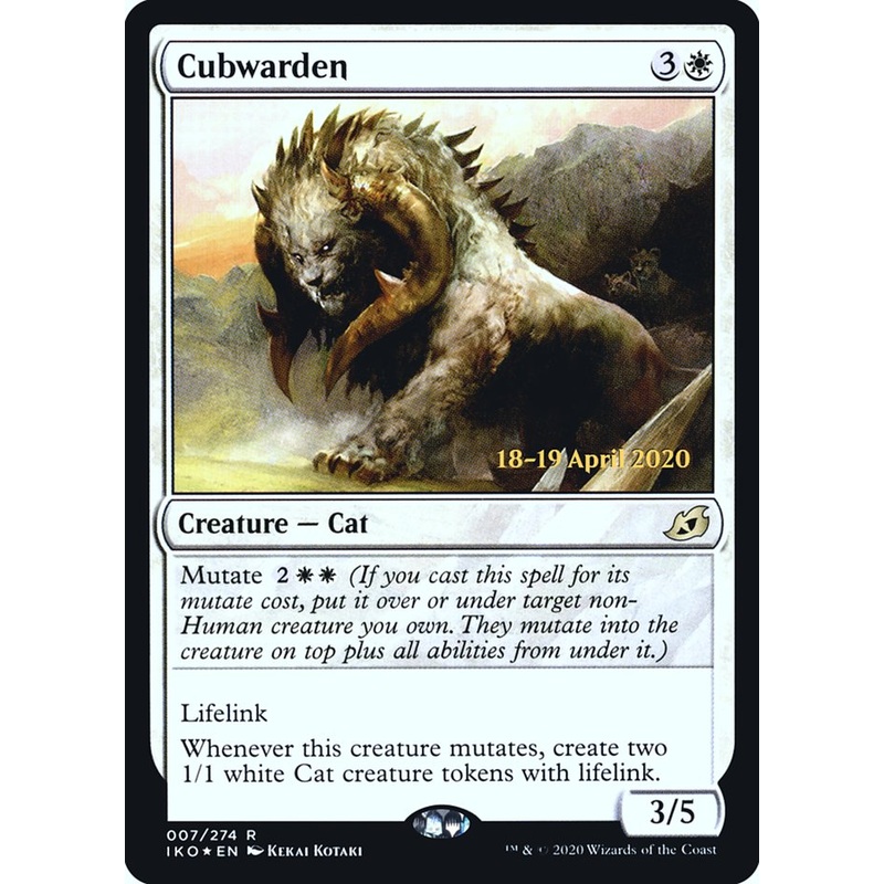 Cubwarden [Ikoria: Lair of Behemoths Prerelease Promos]