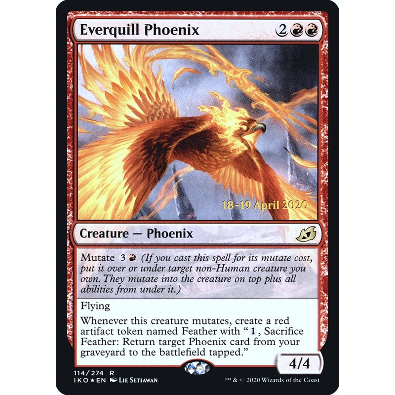 Everquill Phoenix [Ikoria: Lair of Behemoths Prerelease Promos]