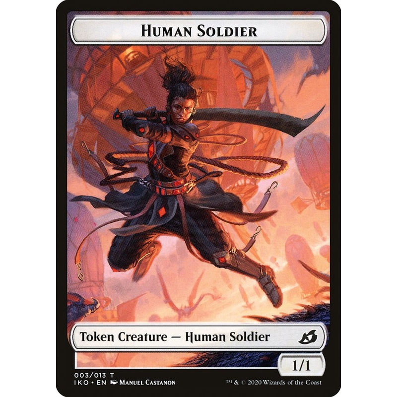 Human Soldier Token (003/013) [Ikoria: Lair of Behemoths Tokens]