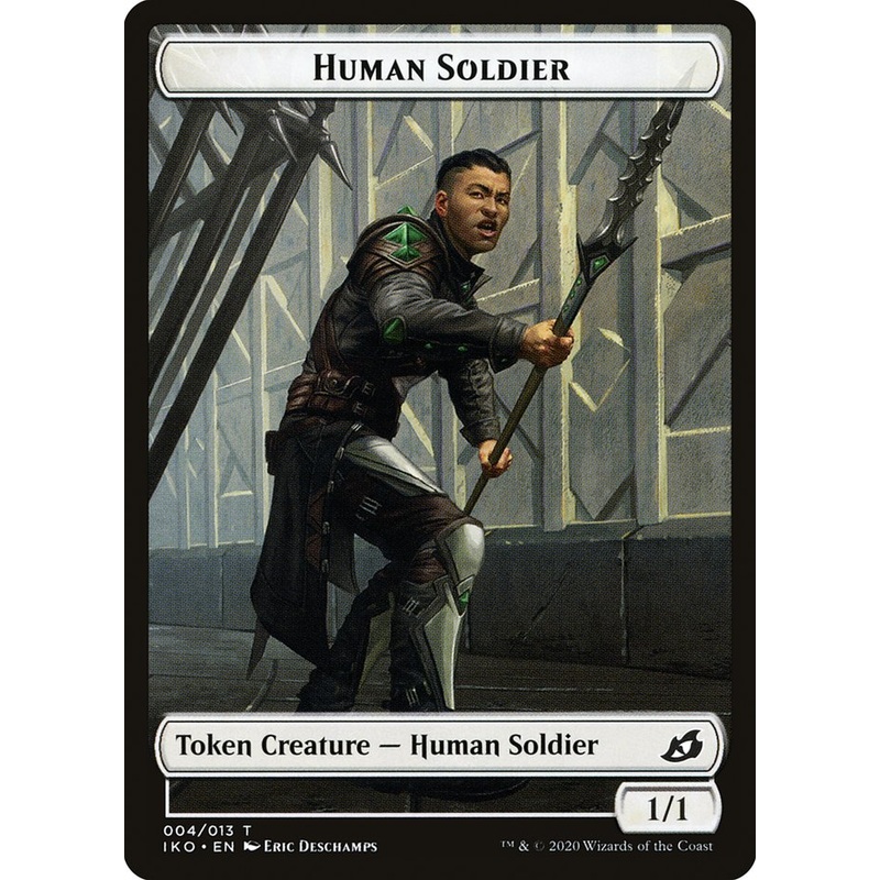 Human Soldier Token (004/013) [Ikoria: Lair of Behemoths Tokens]