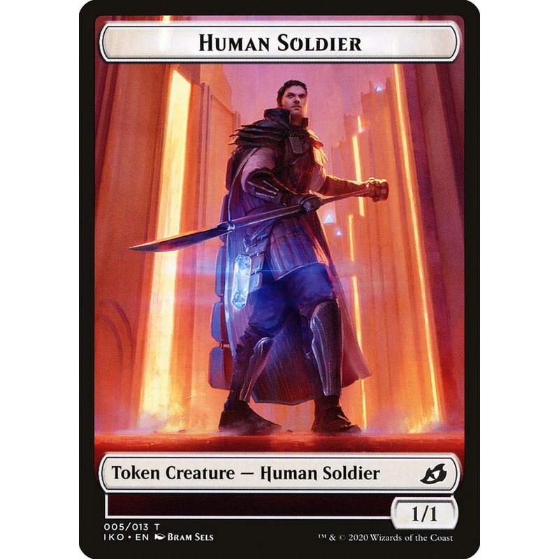 Human Soldier Token (005/013) [Ikoria: Lair of Behemoths Tokens]