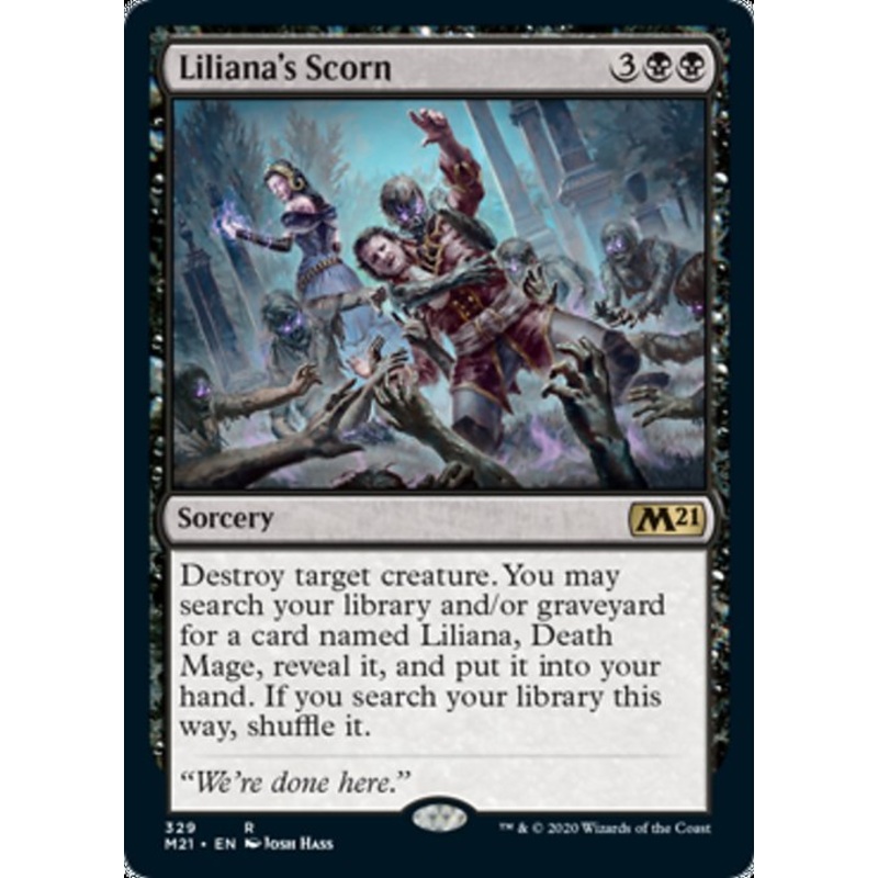 Liliana's Scorn [Core Set 2021]