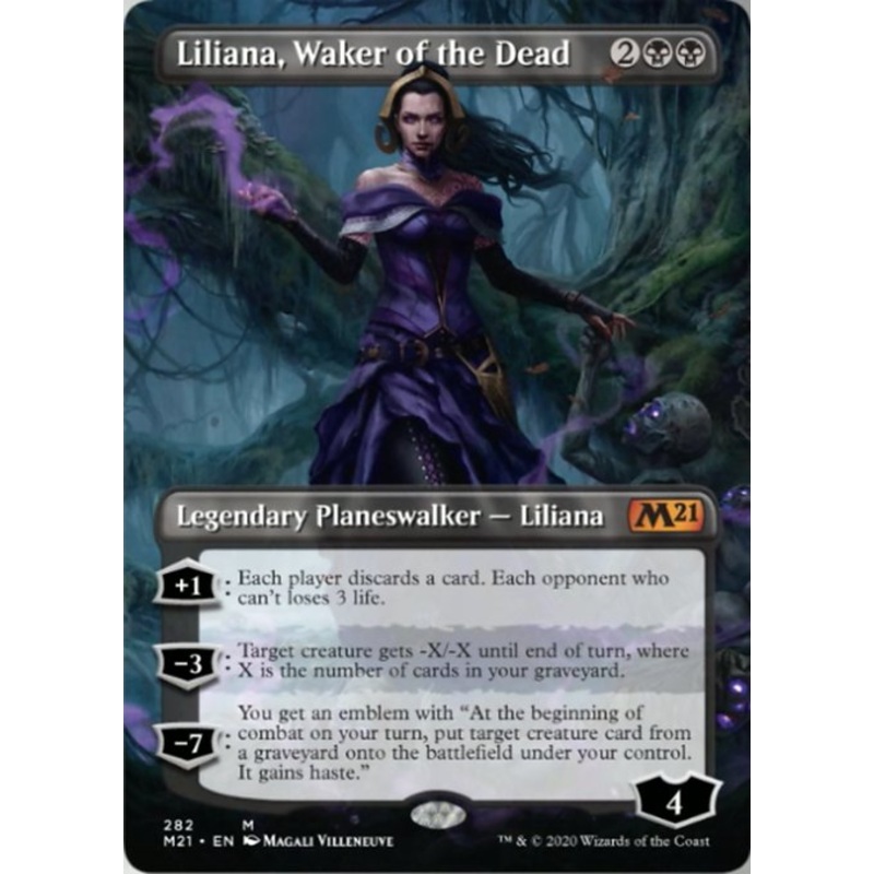 Liliana, Waker of the Dead (Borderless) [Core Set 2021]