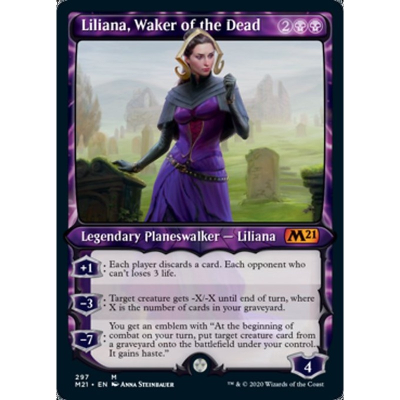 Liliana, Waker of the Dead (Showcase) [Core Set 2021]