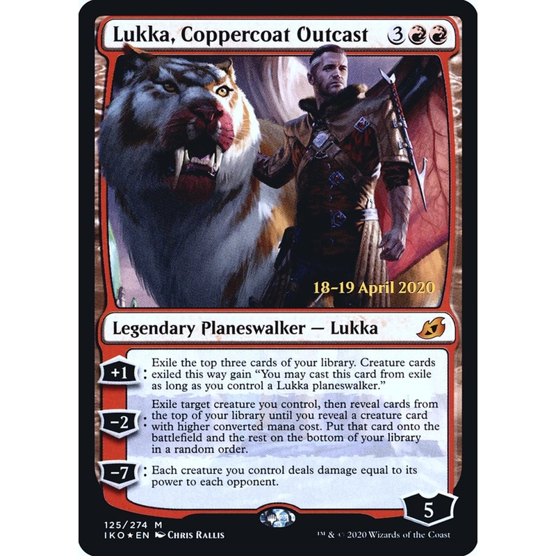 Lukka, Coppercoat Outcast [Ikoria: Lair of Behemoths Prerelease Promos]