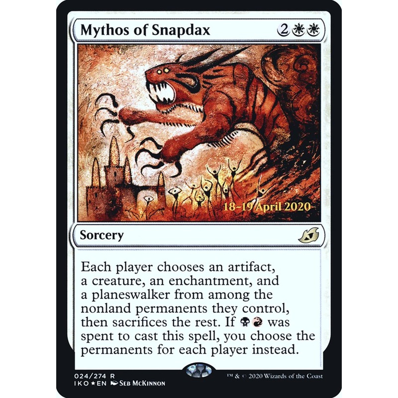 Mythos of Snapdax [Ikoria: Lair of Behemoths Prerelease Promos]