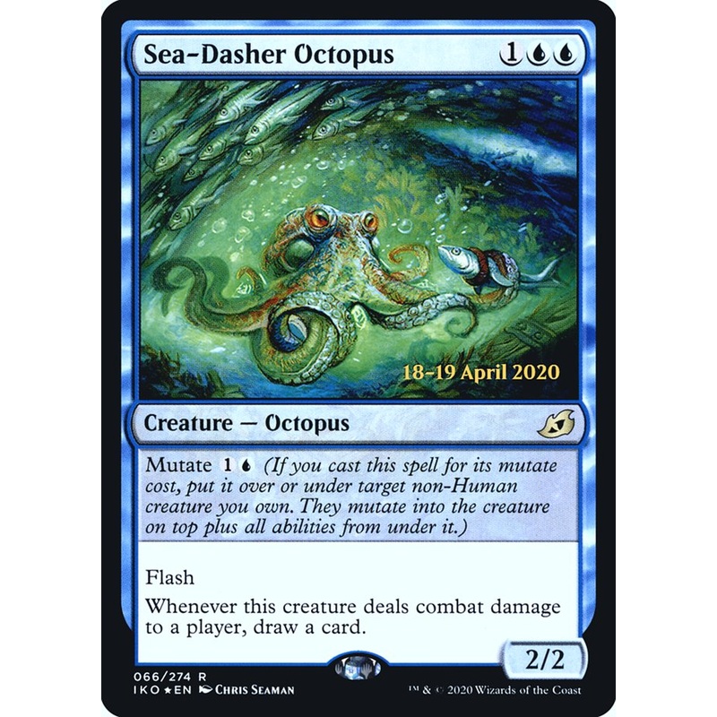 Sea-Dasher Octopus [Ikoria: Lair of Behemoths Prerelease Promos]