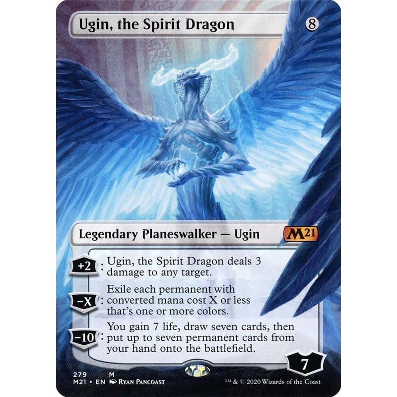 Ugin, the Spirit Dragon (279) (Borderless) [Core Set 2021]