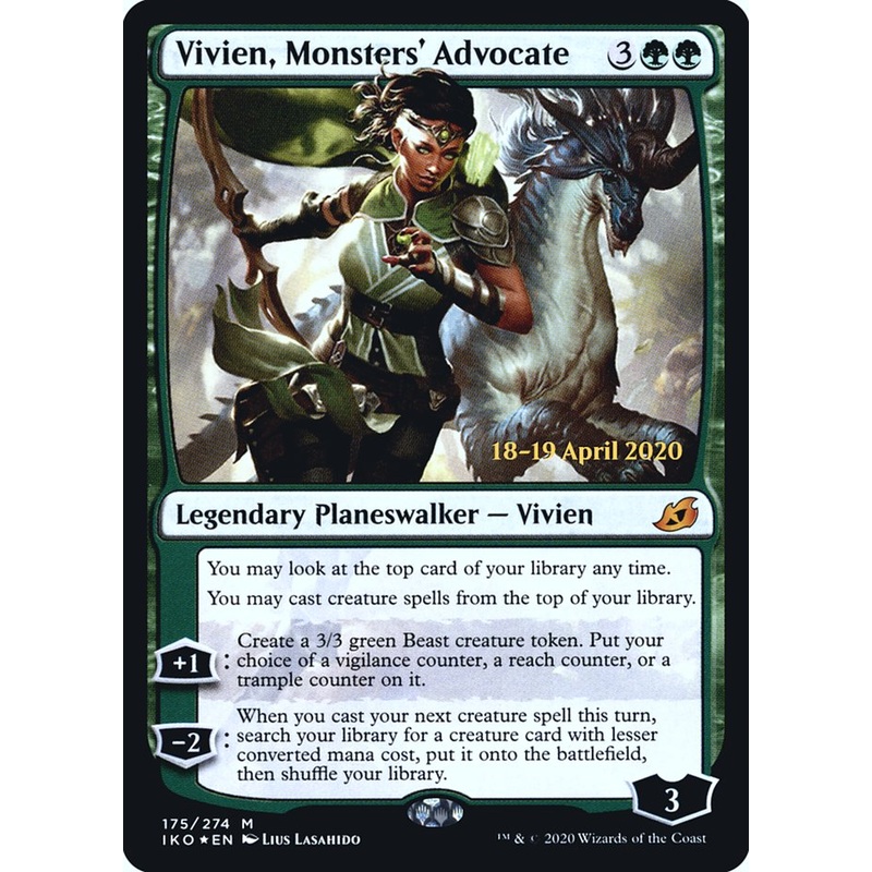 Vivien, Monsters' Advocate [Ikoria: Lair of Behemoths Prerelease Promos]