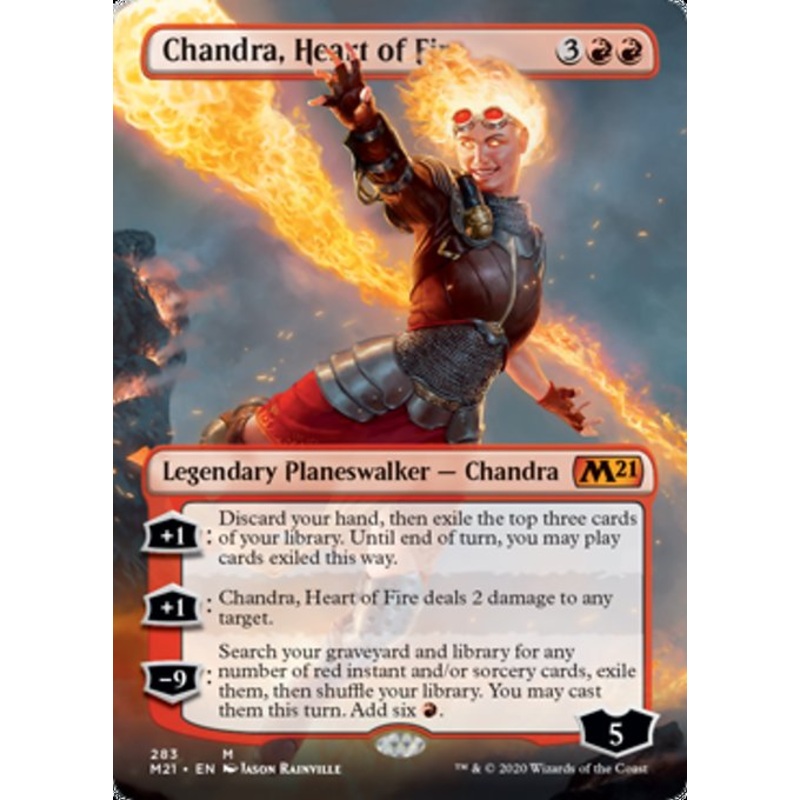 Chandra, Heart of Fire (Borderless) [Core Set 2021]
