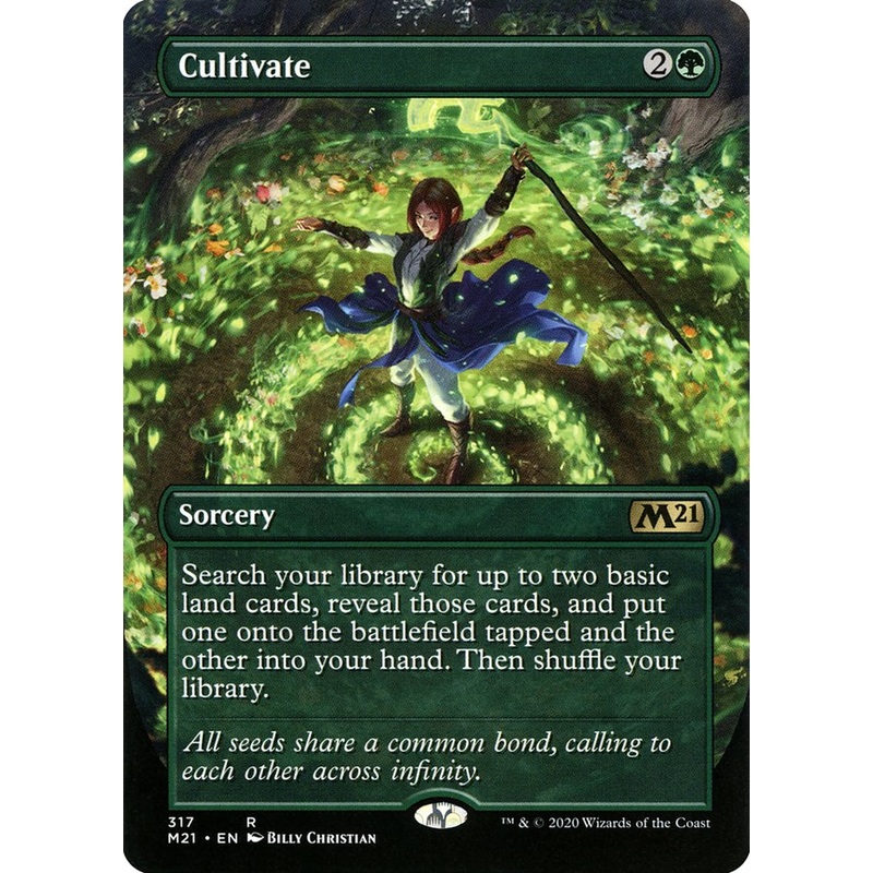 Cultivate (Borderless Alternate Art) [Core Set 2021]