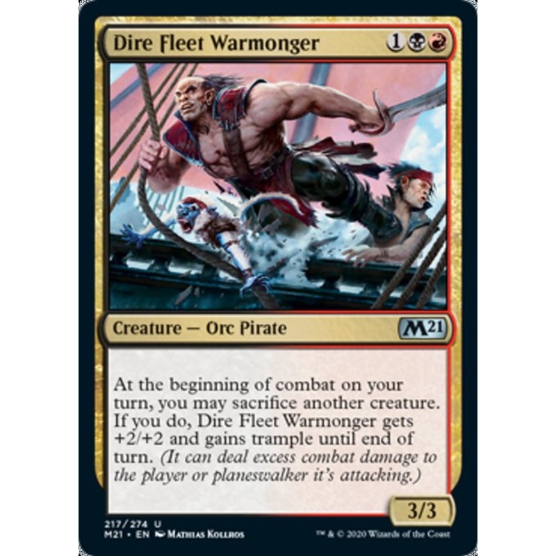 Dire Fleet Warmonger [Core Set 2021]