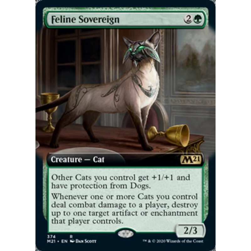 Feline Sovereign (Extended Art) [Core Set 2021]