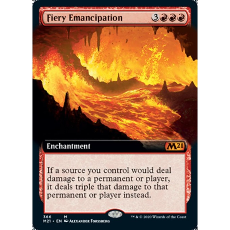 Fiery Emancipation (Extended Art) [Core Set 2021]