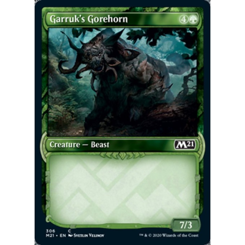 Garruk's Gorehorn (Showcase) [Core Set 2021]