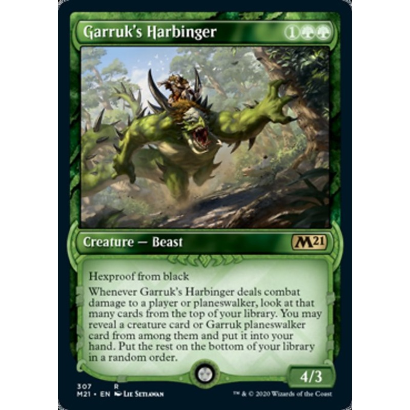 Garruk's Harbinger (Showcase) [Core Set 2021]