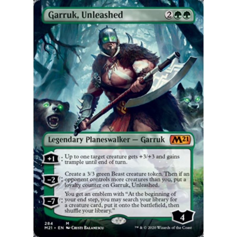 Garruk, Unleashed (Borderless) [Core Set 2021]