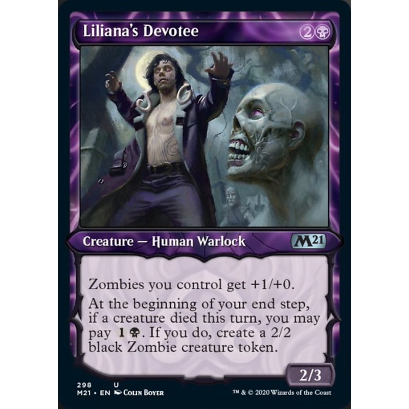 Liliana's Devotee (Showcase) [Core Set 2021]