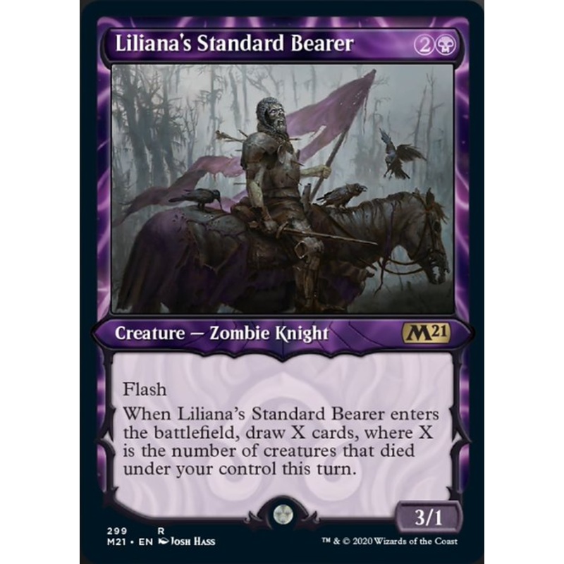 Liliana's Standard Bearer (Showcase) [Core Set 2021]