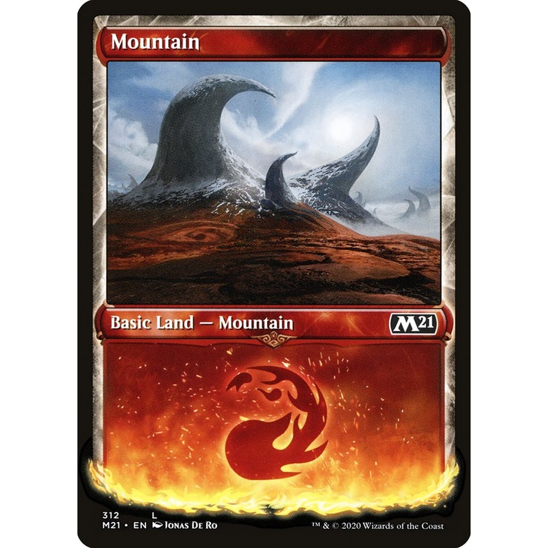 Mountain (312) (Showcase) [Core Set 2021]