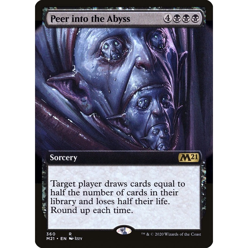 Peer into the Abyss (Extended Art) [Core Set 2021]