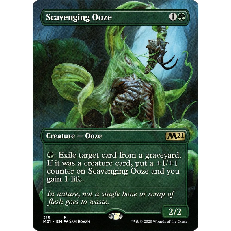Scavenging Ooze (Borderless Alternate Art) [Core Set 2021]