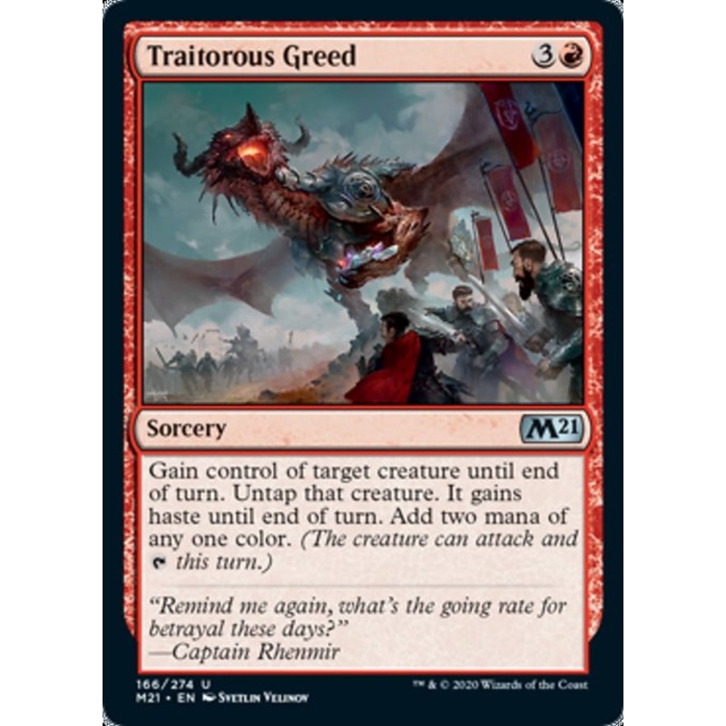 Traitorous Greed [Core Set 2021]