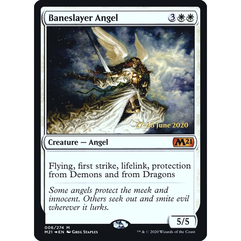 Baneslayer Angel [Core Set 2021 Prerelease Promos]