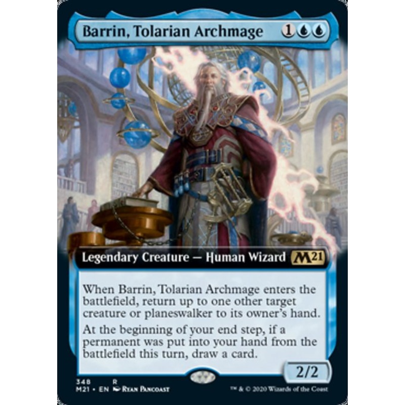 Barrin, Tolarian Archmage (Extended Art) [Core Set 2021]