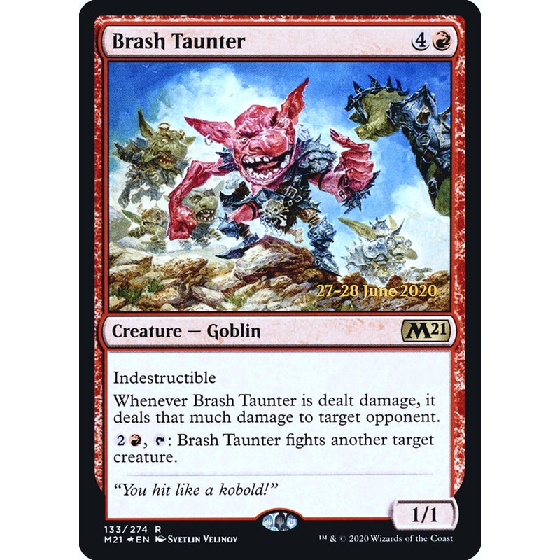 Brash Taunter [Core Set 2021 Prerelease Promos]