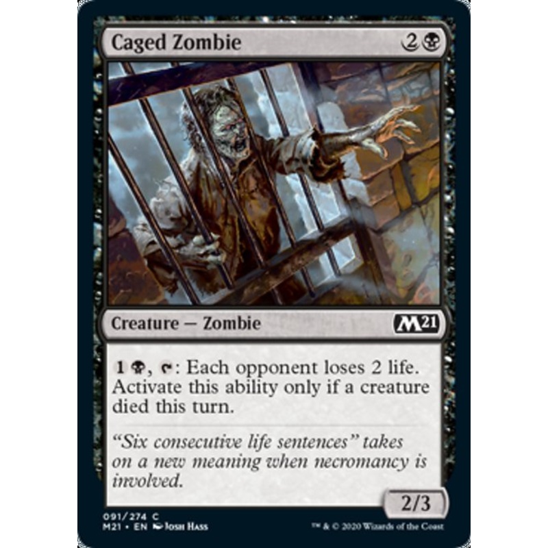 Caged Zombie [Core Set 2021]