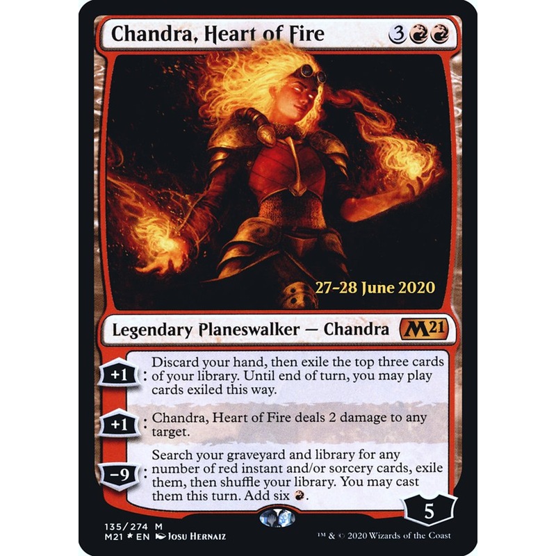 Chandra, Heart of Fire [Core Set 2021 Prerelease Promos]