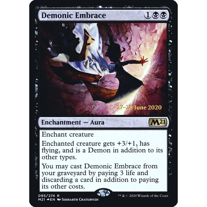 Demonic Embrace [Core Set 2021 Prerelease Promos]