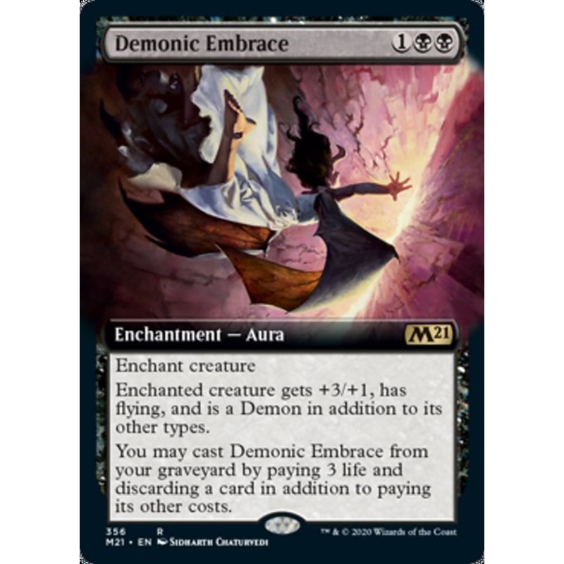 Demonic Embrace (Extended Art) [Core Set 2021]