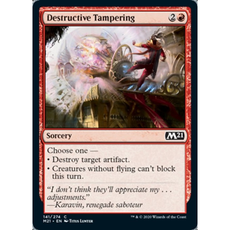 Destructive Tampering [Core Set 2021]